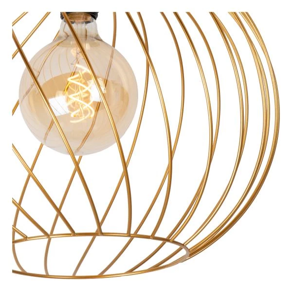 Lucide DANZA - Flush ceiling light - Ø 40 cm - 1xE27 - Matt Gold / Brass - detail 1